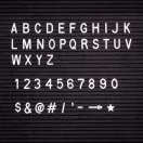 BETŰTÁBLA FEKETE FA KERETTEL 30 X 30 CM