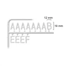 BETŰTÁBLA FEKETE FA KERETTEL 40 X 60 CM