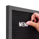 BETŰTÁBLA FEKETE FA KERETTEL 60 X 80 CM