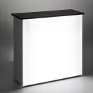 TEXTIL KÍNÁLÓPULT IMPRESS FEKETE TETŐVEL ÁTVILÁGÍTÓS LED