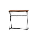 TEXTIL KÍNÁLÓPULT FA TETŐVEL