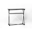 TEXTIL KÍNÁLÓPULT FEKETE TETŐVEL