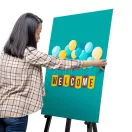 KRÉTATÁBLA ÁLLVÁNY FEKETE PRÉMIUM KEMÉNYFÁBÓL