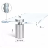 TÁVTARTÓ 13x19 CM EZÜST