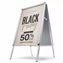 MEGÁLLÍTÓ TÁBLA DESIGN 25 MM LEKEREKÍTETT PROFILLAL A1