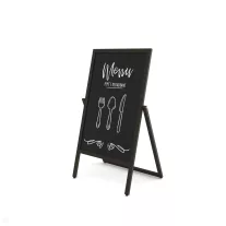   FA MEGÁLLÍTÓ TÁBLA FLIP ÁTFORDÍTHATÓ FEKETE 55 X 105 CM
