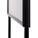 PLAKÁTTARTÓ ÁLLVÁNY PLAKÁTKERETTEL A1 KÉTOLDALAS FEKETE