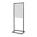 PLAKÁTTARTÓ ÁLLVÁNY LENGŐ DEKORRAL A1 FEKETE