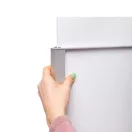 PLAKÁT ÁLLVÁNY CSERÉLHETŐ PANELLEL EZÜST 2A1