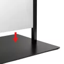 PLAKÁT ÁLLVÁNY CSERÉLHETŐ PANELLEL FEKETE 2A1