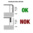 TEXTIL FESZÍTETT FALI KERET A1