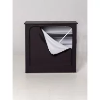 TEXTIL KÍNÁLÓPULT IMPRESS FEKETE HÁTFAL ZIPZÁRRAL