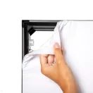 VILÁGÍTÓ TEXTILFAL KÉTOLDALAS FEKETE 100 X 200 CM