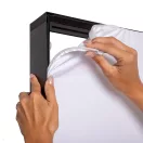 VILÁGÍTÓ TEXTILFAL KÉTOLDALAS FEKETE 100 X 200 CM