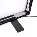 VILÁGÍTÓ TEXTILFAL KÉTOLDALAS FEKETE 100 X 200 CM