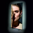 VILÁGÍTÓ TEXTILFAL KÉTOLDALAS - FOLD&GO 100 X 200 CM